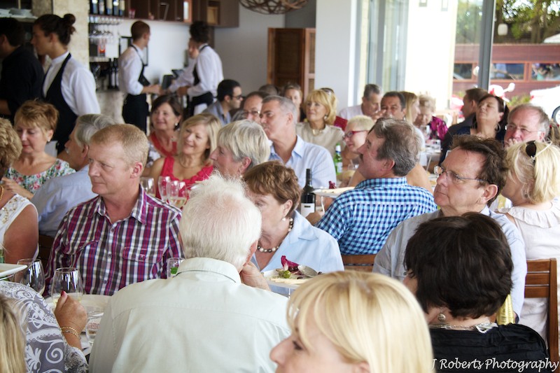 guests watching speeches - party photography sydney